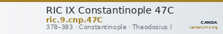 RIC IX Constantinople 47C — CANOA