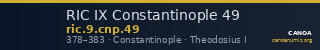 RIC IX Constantinople 49 — CANOA