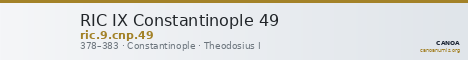 RIC IX Constantinople 49 — CANOA