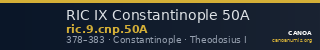 RIC IX Constantinople 50A — CANOA