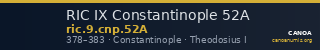 RIC IX Constantinople 52A — CANOA