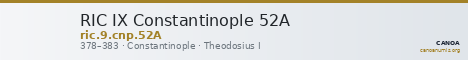 RIC IX Constantinople 52A — CANOA