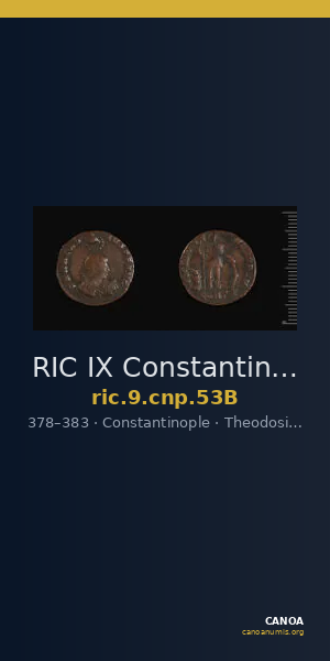 RIC IX Constantinople 53B — CANOA