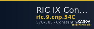 RIC IX Constantinople 54C — CANOA