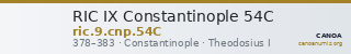 RIC IX Constantinople 54C — CANOA