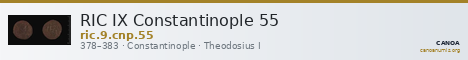 RIC IX Constantinople 55 — CANOA