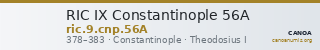 RIC IX Constantinople 56A — CANOA