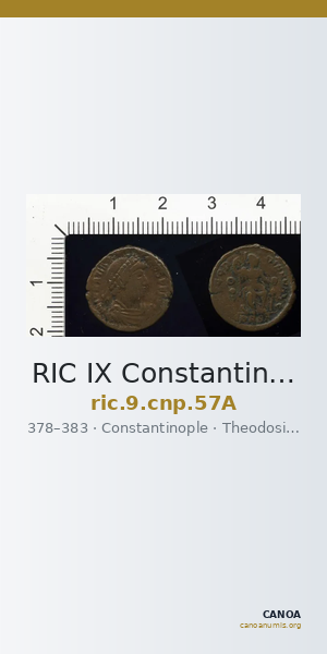 RIC IX Constantinople 57A — CANOA