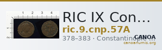 RIC IX Constantinople 57A — CANOA