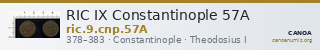 RIC IX Constantinople 57A — CANOA