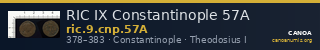 RIC IX Constantinople 57A — CANOA