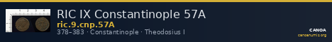 RIC IX Constantinople 57A — CANOA