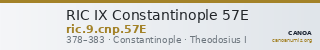 RIC IX Constantinople 57E — CANOA