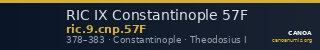 RIC IX Constantinople 57F — CANOA