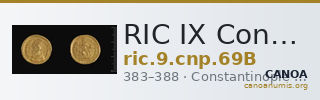 RIC IX Constantinople 69B — CANOA