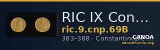 RIC IX Constantinople 69B — CANOA