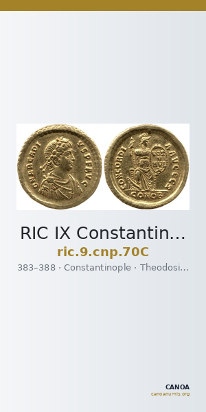 RIC IX Constantinople 70C — CANOA