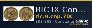 RIC IX Constantinople 70C — CANOA