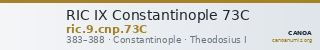 RIC IX Constantinople 73C — CANOA