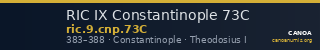 RIC IX Constantinople 73C — CANOA