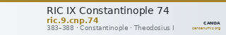 RIC IX Constantinople 74 — CANOA