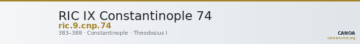 RIC IX Constantinople 74 — CANOA
