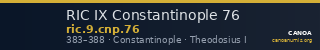 RIC IX Constantinople 76 — CANOA