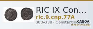 RIC IX Constantinople 77A — CANOA