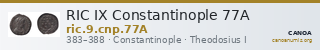 RIC IX Constantinople 77A — CANOA