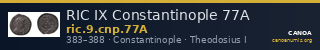 RIC IX Constantinople 77A — CANOA