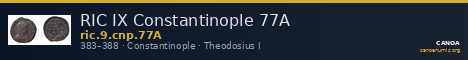 RIC IX Constantinople 77A — CANOA