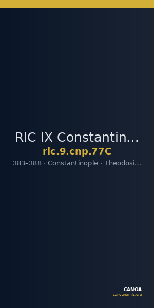 RIC IX Constantinople 77C — CANOA