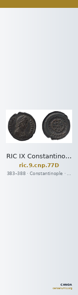 RIC IX Constantinople 77D — CANOA