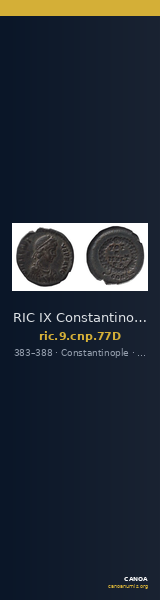 RIC IX Constantinople 77D — CANOA