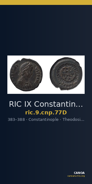 RIC IX Constantinople 77D — CANOA