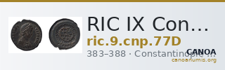 RIC IX Constantinople 77D — CANOA