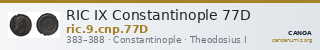 RIC IX Constantinople 77D — CANOA