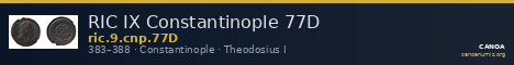 RIC IX Constantinople 77D — CANOA