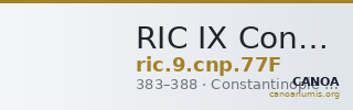 RIC IX Constantinople 77F — CANOA