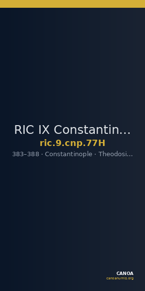 RIC IX Constantinople 77H — CANOA