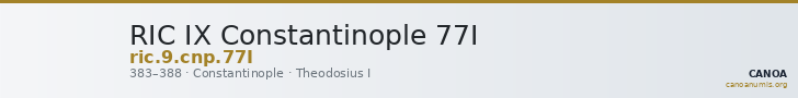 RIC IX Constantinople 77I — CANOA