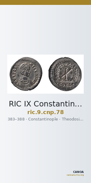 RIC IX Constantinople 78 — CANOA