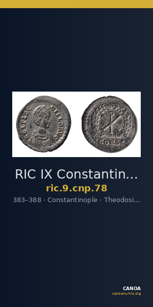 RIC IX Constantinople 78 — CANOA