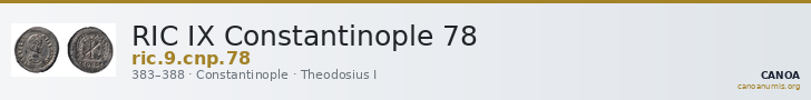 RIC IX Constantinople 78 — CANOA