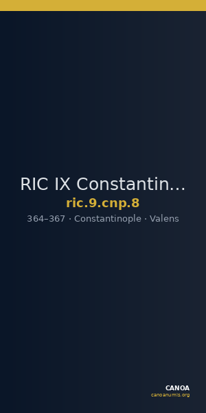 RIC IX Constantinople 8 — CANOA
