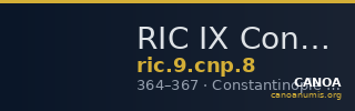 RIC IX Constantinople 8 — CANOA