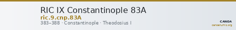 RIC IX Constantinople 83A — CANOA