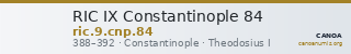 RIC IX Constantinople 84 — CANOA
