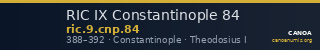 RIC IX Constantinople 84 — CANOA