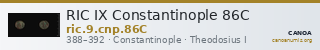 RIC IX Constantinople 86C — CANOA